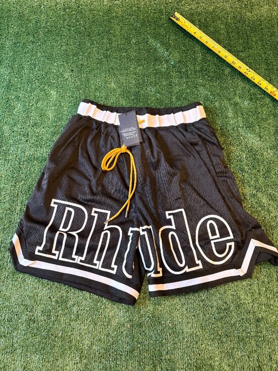Other - Rhude Black Logo Mesh Shorts